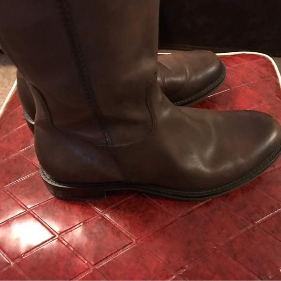 Ecco Women's Brown/Black Sartorelle 25 Tall Buckle Knee High Boot - Picture 9 of 16